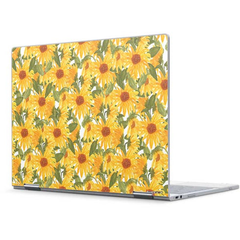 Bouffants and Broken Hearts Sunflowers Pixelbook Skin